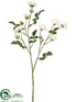 Silk Plants Direct Rose Spray - White - Pack of 12