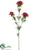 Blooming Thistle Spray - Red - Pack of 12