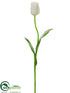 Silk Plants Direct Tulip Spray - Cream - Pack of 12