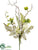 Berry, Fern, Twig Spray - White Green - Pack of 12