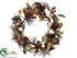 Silk Plants Direct Bird, Twig Ball, Berry Wreath - Beige Brown - Pack of 1