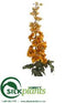Silk Plants Direct Delphinium Spray - Mustard Two Tone - Pack of 12