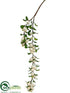 Silk Plants Direct Hanging Berry Spray - Cream - Pack of 12