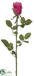 Silk Plants Direct Rose Bud Spray - Fuchsia - Pack of 12