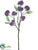 Silk Plants Direct Snowball Spray - Violet - Pack of 12