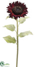 Silk Plants Direct Giant Sunflower Spray - Burgundy - Pack of 12