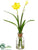 Silk Plants Direct Daffodil - Yellow - Pack of 12