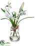 Silk Plants Direct Snowdrop - White - Pack of 12