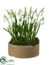 Silk Plants Direct Snowdrop - White - Pack of 4