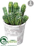 Silk Plants Direct Cactus - Green - Pack of 6