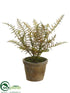 Silk Plants Direct Fern - Green - Pack of 6