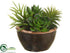 Silk Plants Direct Succulent Garden - Green - Pack of 8