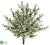 Button Leaf Bush - Green White - Pack of 6