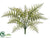 Leather Fern Bush - Green - Pack of 6