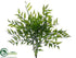 Silk Plants Direct Bamboo Leaf Bush - Green - Pack of 12