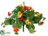 Silk Plants Direct Nasturtium Bush - Orange Yellow - Pack of 12