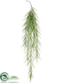 Silk Plants Direct Greenery Hanging Bush - Green - Pack of 6