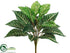 Silk Plants Direct Zebra Shrub Plant - Green White - Pack of 24