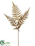 Silk Plants Direct Leather Fern Spray - Green Rust - Pack of 36