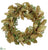 Oak Wreath With Berry - Cream Olive Green - Pack of 2