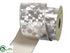 Silk Plants Direct Metallic Printed Ribbon - Silver - Pack of 4