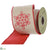 Embroidery Snowflake Ribbon - Red Beige - Pack of 6