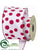 Ribbon - White Red - Pack of 6