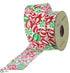 Silk Plants Direct Peppermint Candy Ribbon - Red Green - Pack of 6