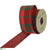 Plaid Ribbon - Red Green - Pack of 6