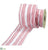 Stripe Ribbon - Red White - Pack of 6