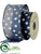 Polka Dot Ribbon - Blue Brown - Pack of 6