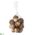 Marble-Look Acorn - Beige - Pack of 6