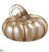 Silk Plants Direct Glass Pumpkin - Brown - Pack of 4