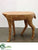 Wood Mosaic Reindeer Table - Brown - Pack of 1