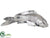 Ceramic Fish - Silver - Pack of 3