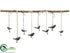 Silk Plants Direct Hanging Birds - Lead Natural - Pack of 1