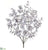 Metallic Crackle-Finished Eucalyptus Bush - Silver - Pack of 12