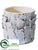 Faux Bark Container - Brown Snow - Pack of 6