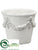 Cement Pot - White Antique - Pack of 1