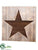 Wood Star - Brown Whitewashed - Pack of 2