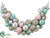 Glittered Plastic Ball Garland - Seafoam Pink - Pack of 2