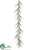 Long Needle Pine Garland - Green Silver - Pack of 2