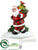 Santa Stocking Holder - Red White - Pack of 1