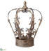 Silk Plants Direct Crown Candleholder - Gold  - Pack of 1