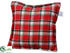 Silk Plants Direct Plaid Pillow - Red - Pack of 6