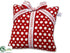 Silk Plants Direct Merry Christmas Polka Dot Pillow - Red White - Pack of 6