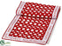 Silk Plants Direct Merry Christmas Polka Dot Table Runner - Red White - Pack of 4