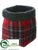 Knit, Plaid Container - Gray Red - Pack of 12