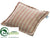 Stripe Pillow - Burgundy Beige - Pack of 6