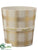 Plaid Container - Gold Beige - Pack of 3